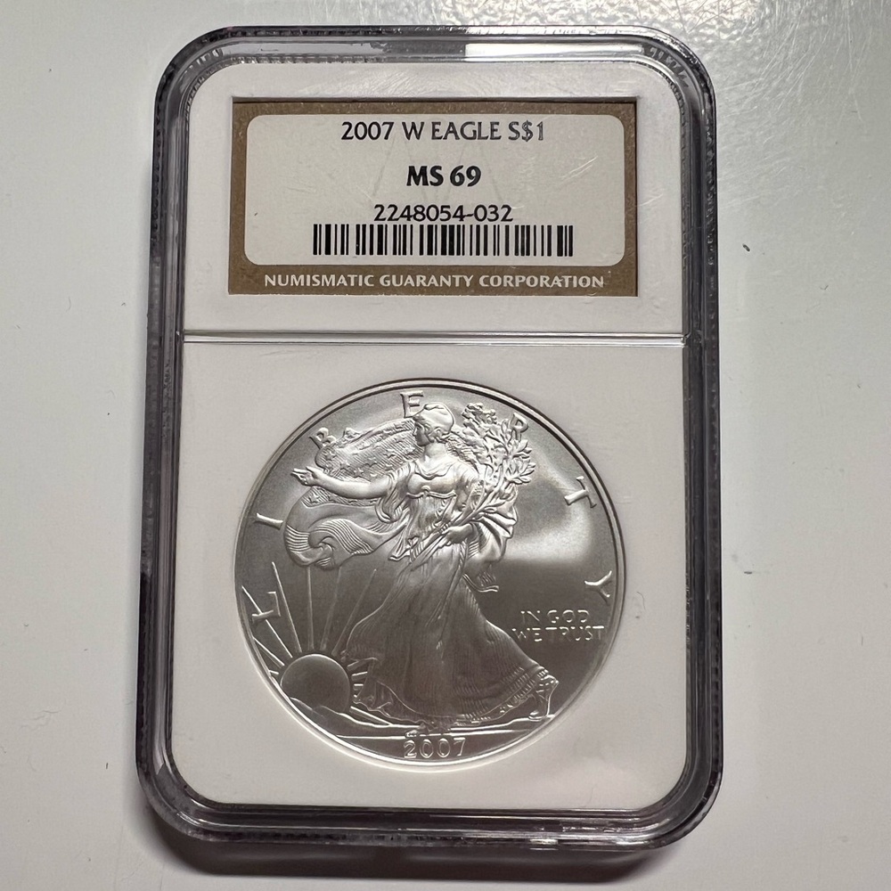 2007 NGC American Silver Eagle MS 69 Coin